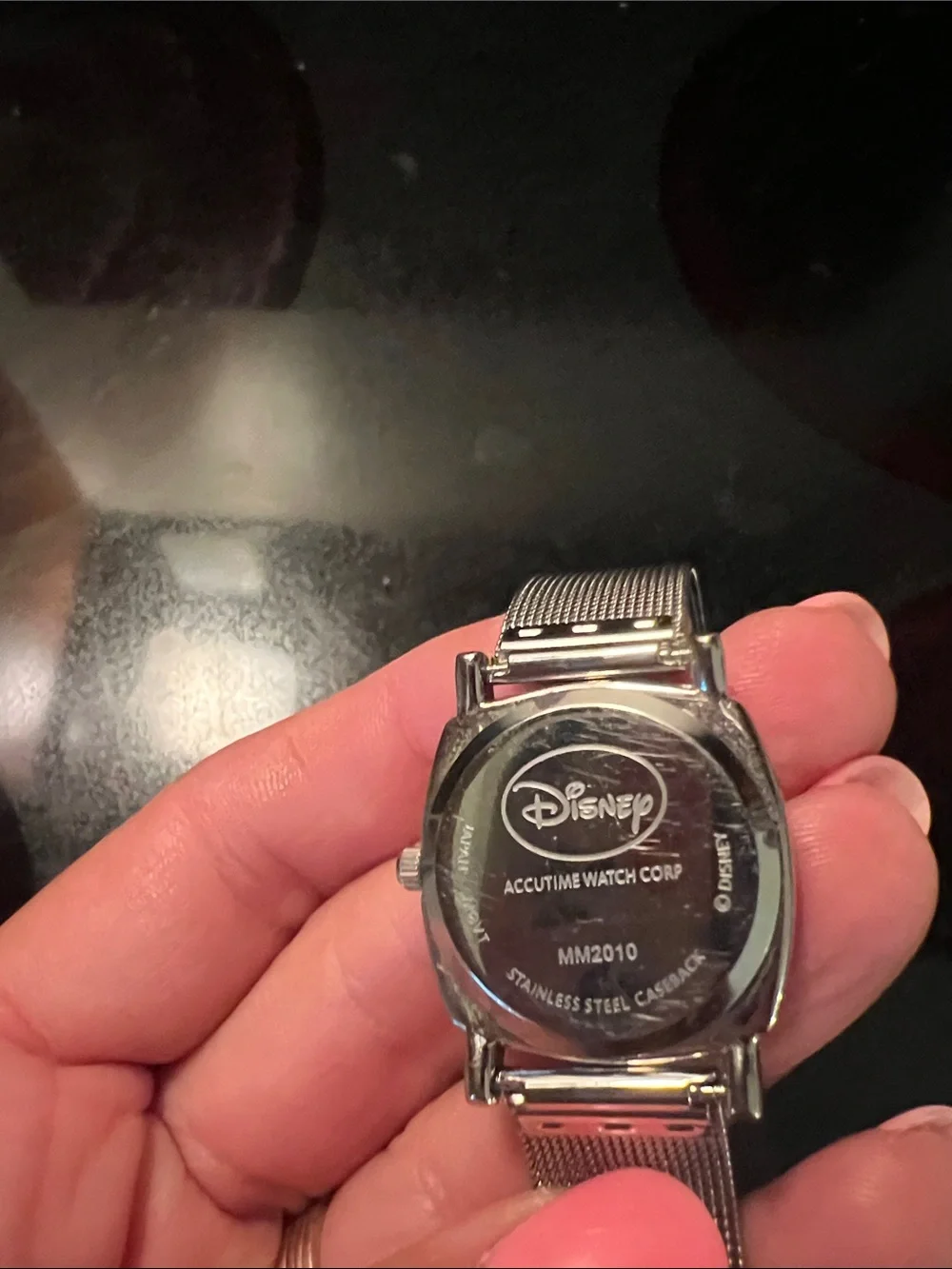 Disney Silver Mesh Band Mickey Mouse Watch